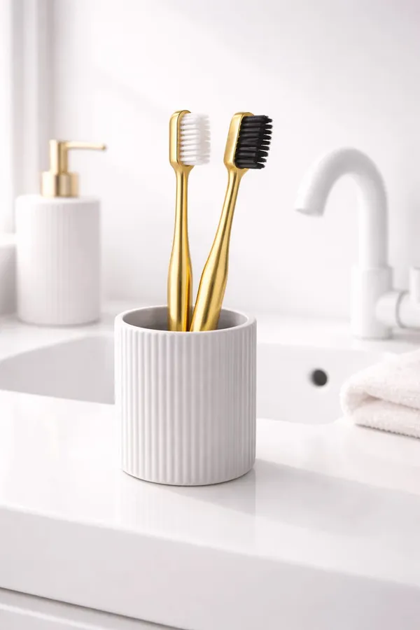 Premium_Gold_Coated_Toothbrush_With_White_And_Black_Bristles_–_Pack_Of_2