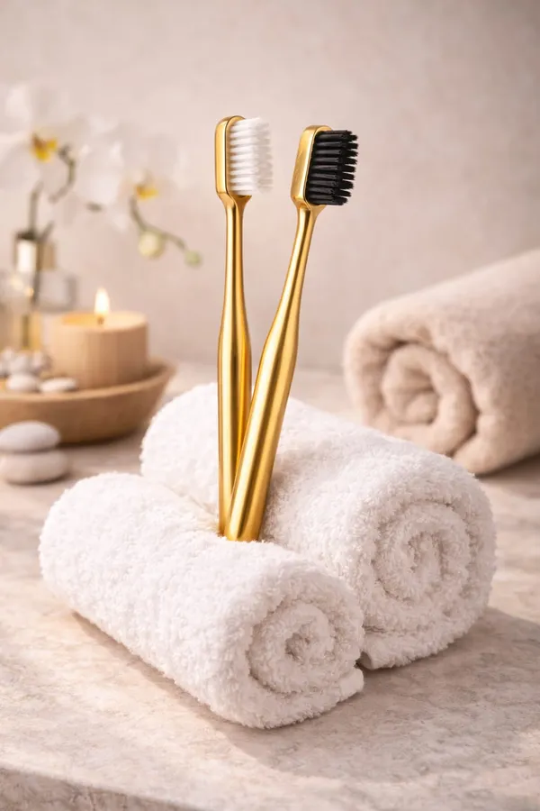 Premium_Gold_Coated_Toothbrush_With_White_And_Black_Bristles_–_Pack_Of_2