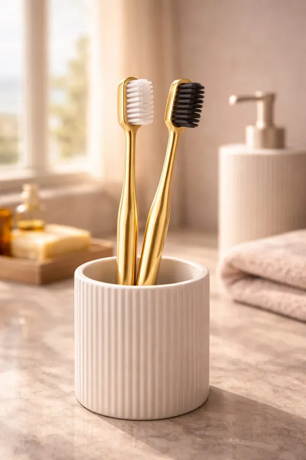 Premium_Gold_Coated_Toothbrush_With_White_And_Black_Bristles_–_Pack_Of_2