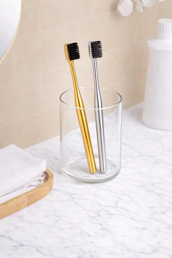 Premium_Gold_&_Silver-Coated_Toothbrush_Set_With_Black_Bristles_–_Pack_Of_2