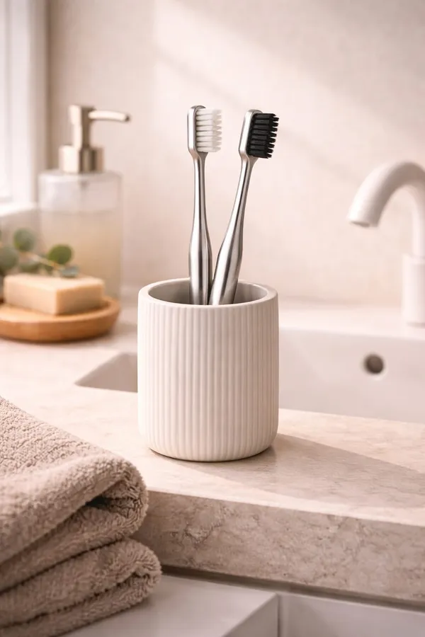 Premium_Silver_Coated_Toothbrush_With_White_And_Black_Bristles_–_Pack_Of_2