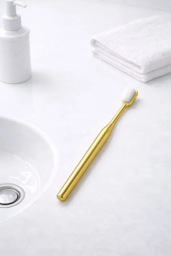 Premium_Gold_Coated_Toothbrush_With_Soft_White_Bristles