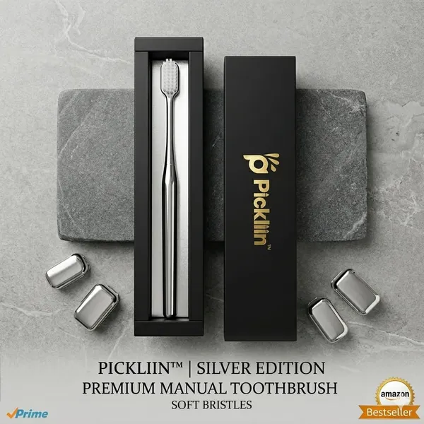 Premium_Silver_Coated_Toothbrush_With_White_And_Black_Bristles_–_Pack_Of_2