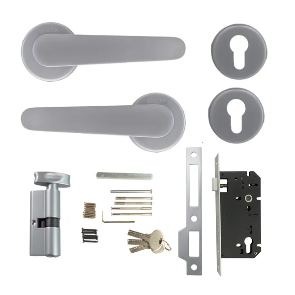 Satin_Silver_Zinc_Alloy_&_Stainless_Steel_Mortise_Handles_&_Door_Locks_Handles