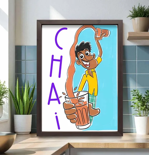 Chai_Quirky_Wall_Art_For_Home_&_Wall_Decoration