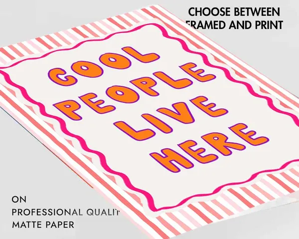 Cool_people_live_here_Wall_Art