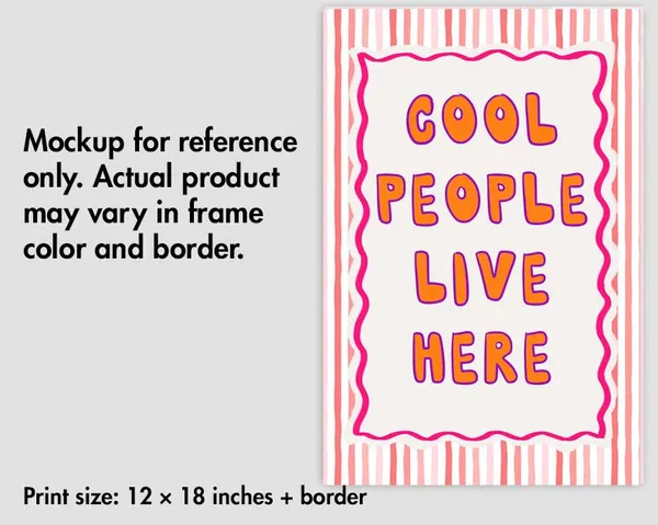 Cool_people_live_here_Wall_Art