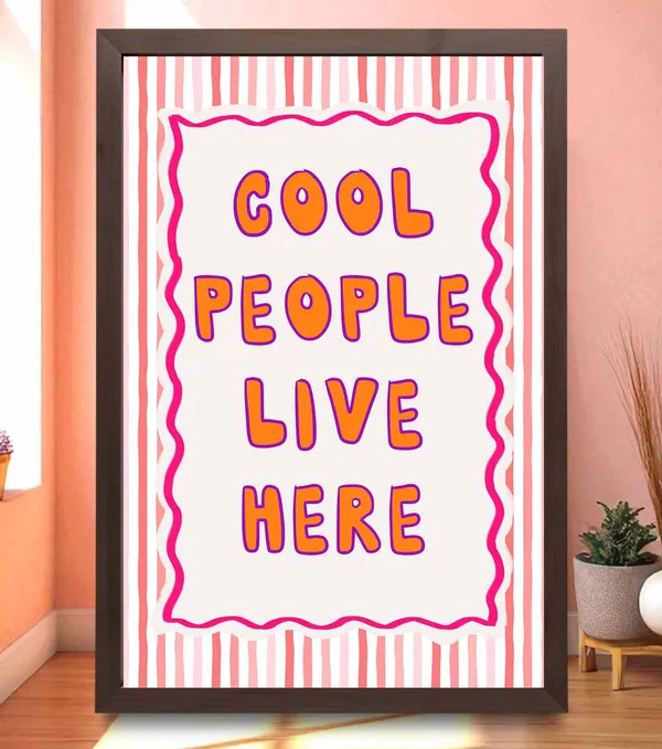 Cool_people_live_here_Wall_Art