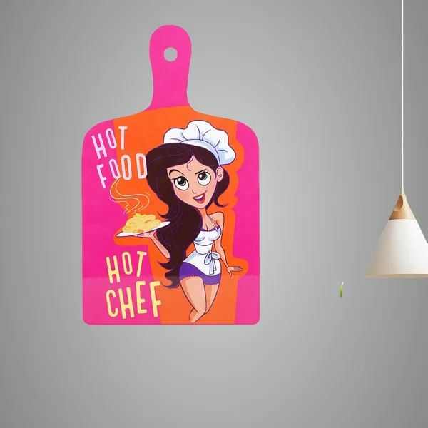 Hot_Food_Hot_Chef_Plate_Wall_Hanging_|_For_Home_&_Wall_Decoration_|_11.2_X_7_Inch