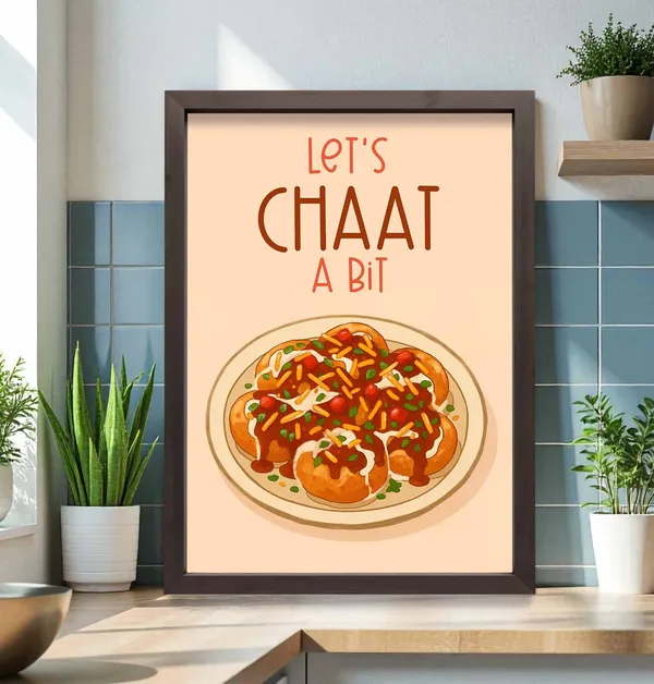 Lets_Chaat_a_Bit_Wall_Art_For_Home_&_Wall_Decoration