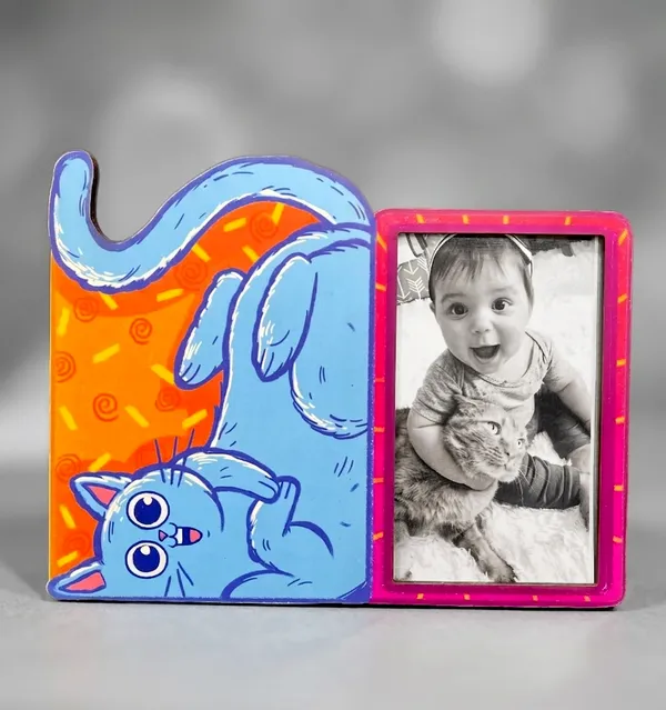 Cat_Themed_Wooden_Photo_Frame_|_For_Home_Decor_&_Pet_Lovers