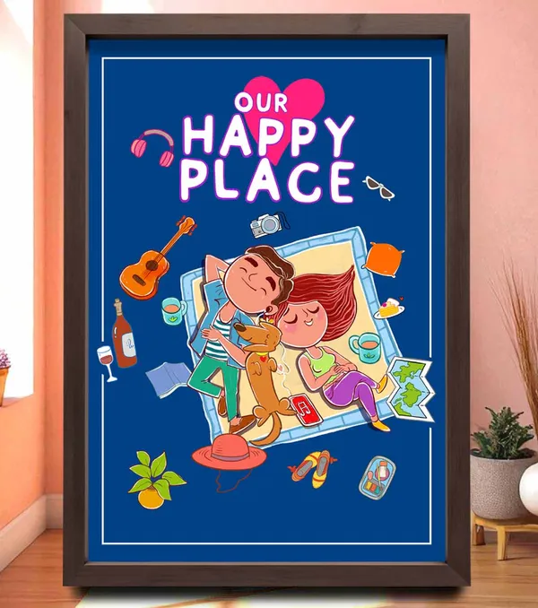 Our_Happy_Place_Wall_Art_For_Home_&_Wall_Decoration