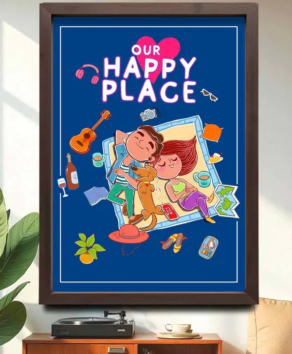 Our_Happy_Place_Wall_Art_For_Home_&_Wall_Decoration