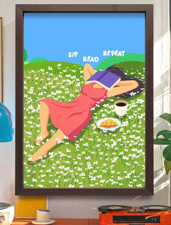 Sip_Read_Repeat_Wall_Art_For_Home_&_Wall_Decoration