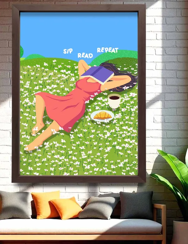 Sip_Read_Repeat_Wall_Art_For_Home_&_Wall_Decoration