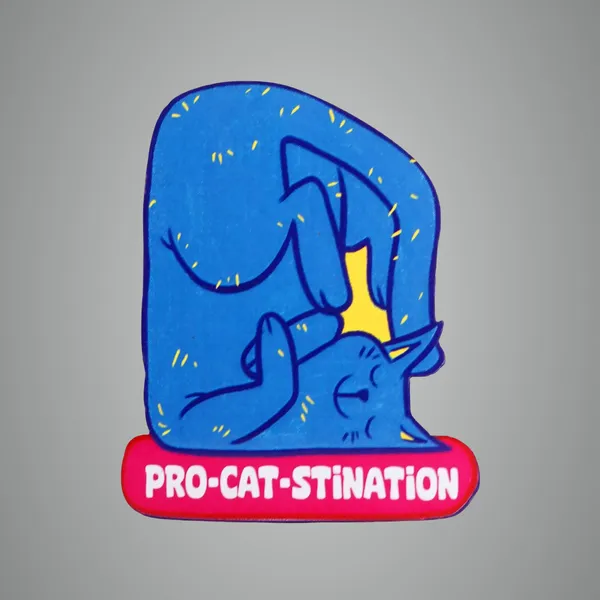 Procatstination_Fridge_Magnet_For_Cat_Lovers