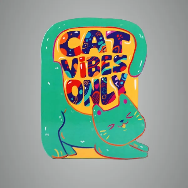 Cat_Vibes_Only_Fridge_Magnet_For_Cat_Lovers