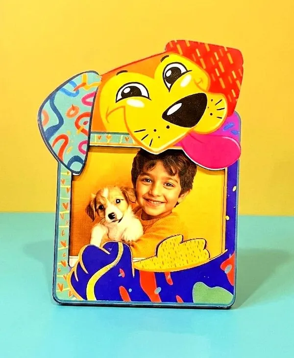 Dog_Themed_Photo_Frame_|_For_Home_Decor_&_Pet_Lovers_|_9.5_X_6.5_Inch