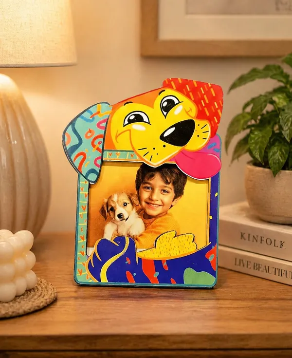 Dog_Themed_Photo_Frame_|_For_Home_Decor_&_Pet_Lovers_|_9.5_X_6.5_Inch