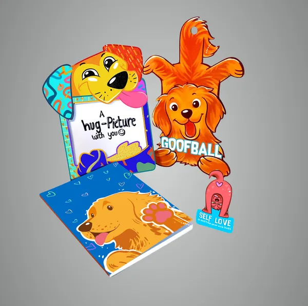 Multicolour_Mixed_Gift_Combo_For_Golden_Retriever_Lovers