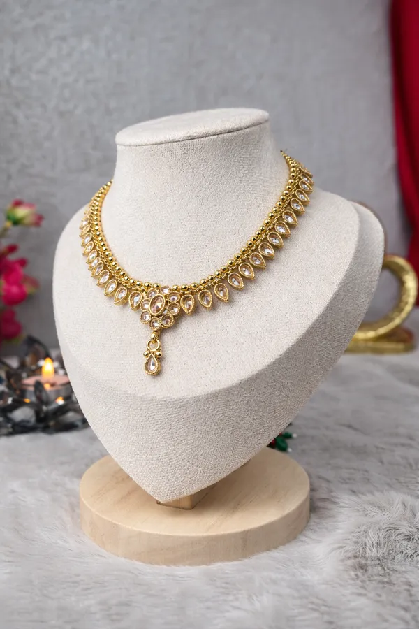 1gm_Gold_Plated_Polki_Drop_Necklace_Set