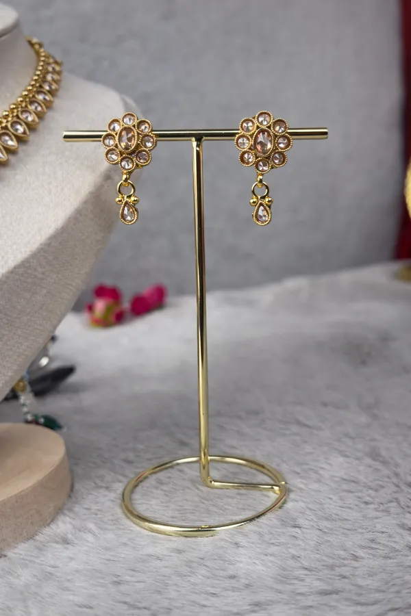 1gm_Gold_Plated_Polki_Drop_Necklace_Set