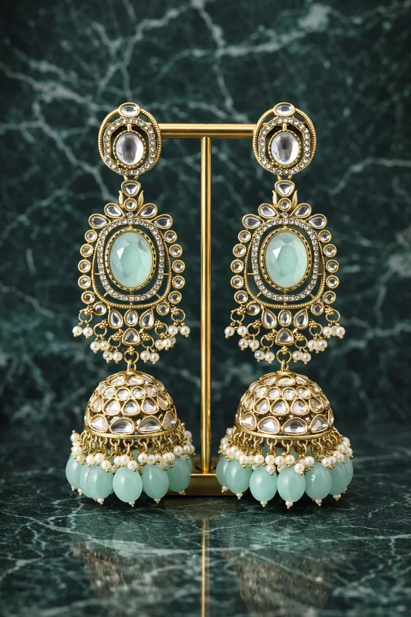 Mint_Royale_Kundan_Jhumka_Earrings