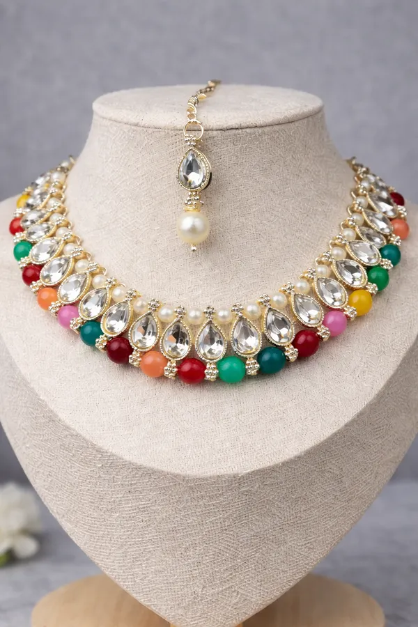 Multi-Color_Pearl_Kundan_Jewellery_Set
