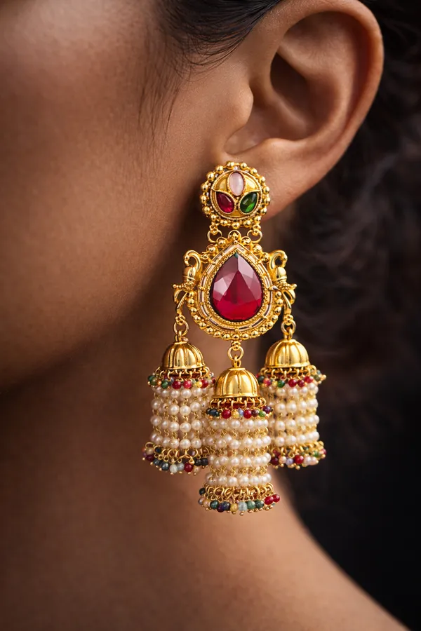 Royal_Ruby_Pearl_Jhumka_Earrings