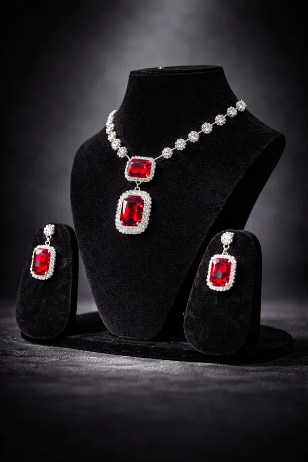 Red_Stone_Party_Wear_Necklace_Set_For_Women