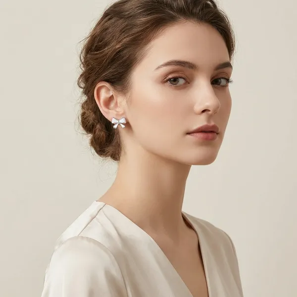 Mikudi_Makhmal_Silver_Ribbon_Earrings_For_Women