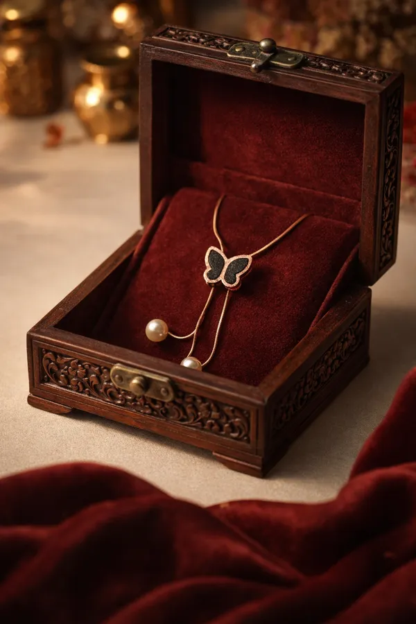 Mikudi_Signature_Clover_Butterfly_Necklace_For_Women