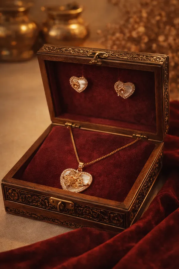 Pearl_Heart_Jewelry_Set_For_Women