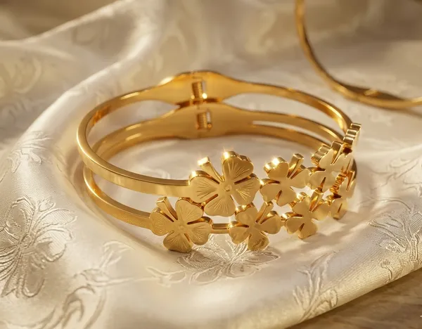 Golden_Blossom_Bangle_For_Women
