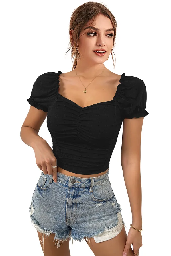 Black_Sweetheart_Neck_Stylish_Balloon_Sleeves_Top_For_Women