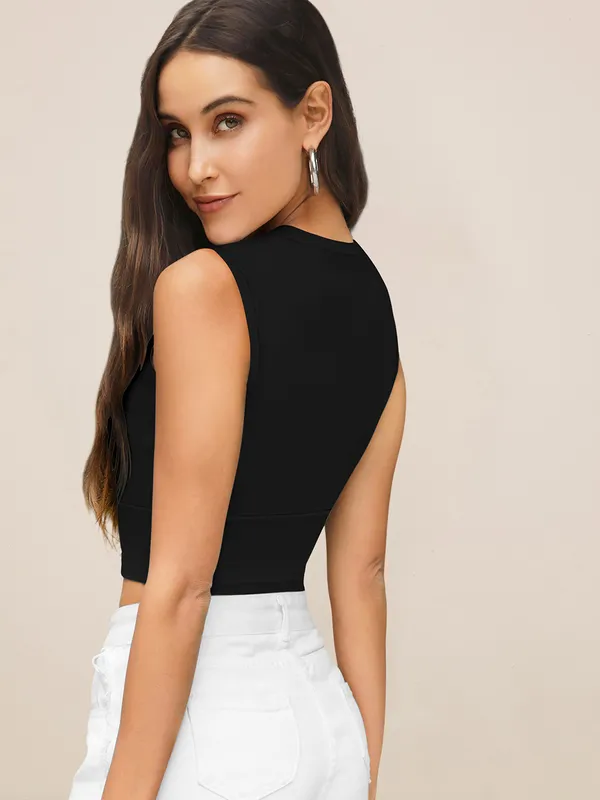 Black_Sweetheart_Neck_Blouson_Top_For_Women