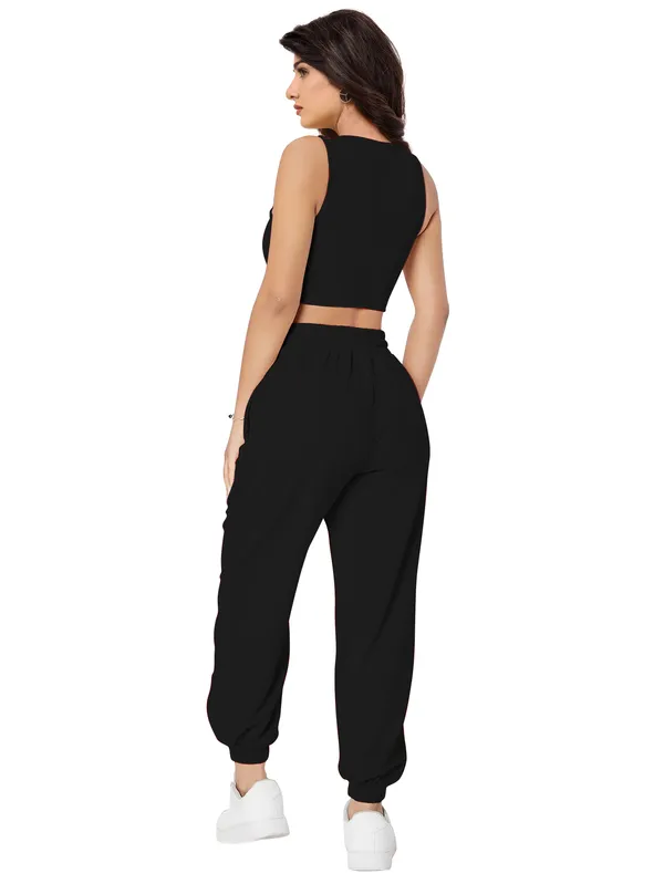 Black_Black_Round_Neck_Top_And_Joggers_Co-Ord_Set_For_Women