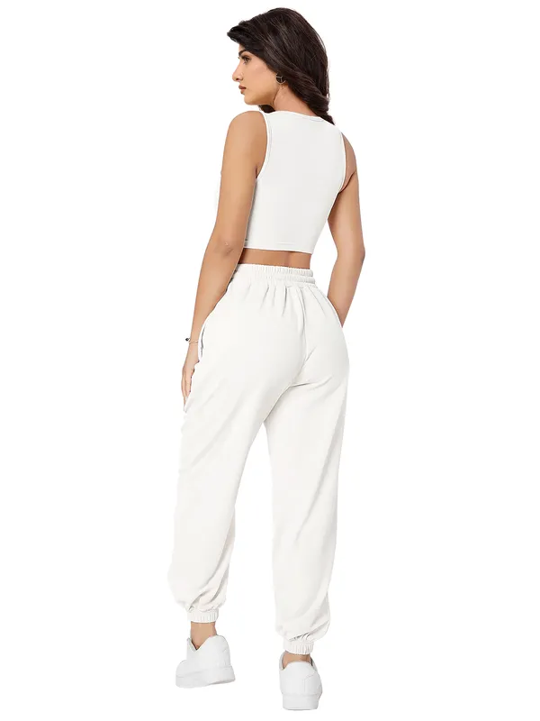 White_Black_Round_Neck_Top_And_Joggers_Co-Ord_Set_For_Women