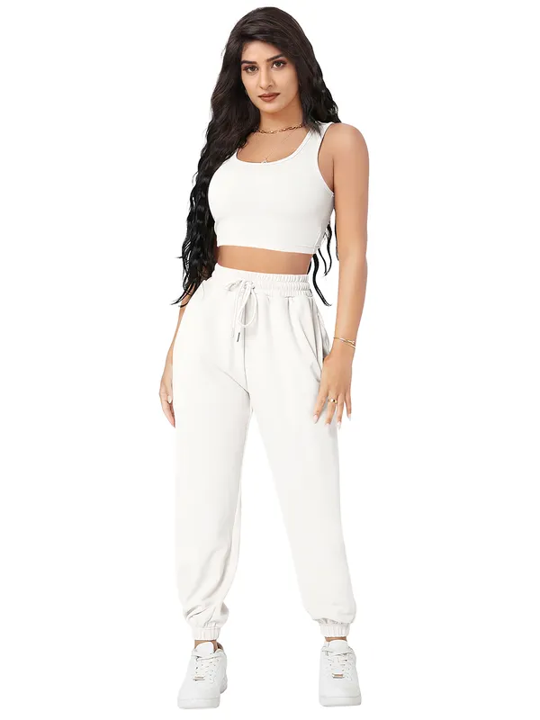 White_Black_Round_Neck_Top_And_Joggers_Co-Ord_Set_For_Women