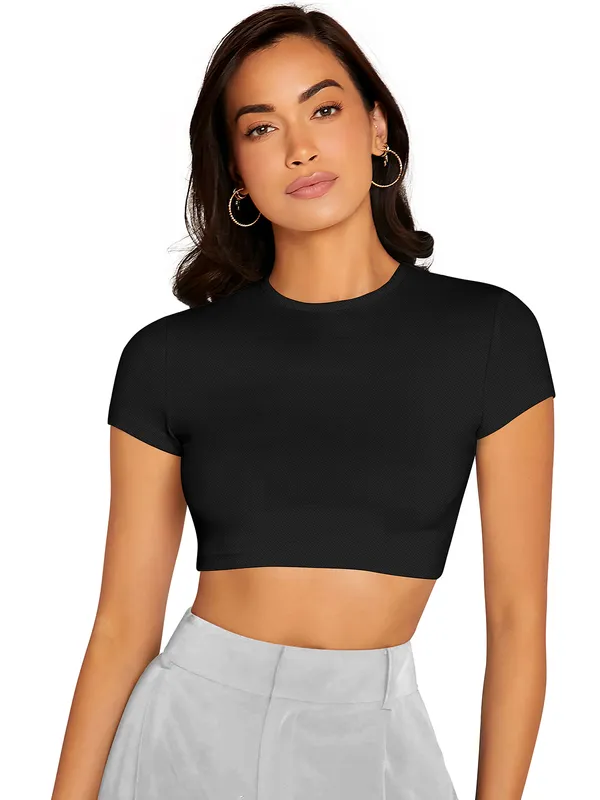 Black_Cute_Summer_Scoop_Neck_Basic_Tees_Slim_Fit_Trendy_Short_Sleeve_T-Shirt_For_Women