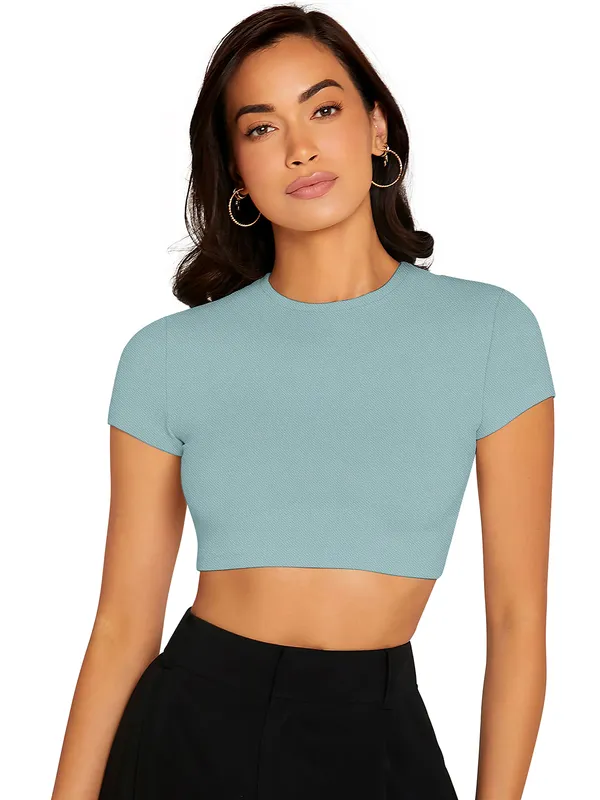 Pista_Cute_Summer_Scoop_Neck_Basic_Tees_Slim_Fit_Trendy_Short_Sleeve_T-Shirt_For_Women