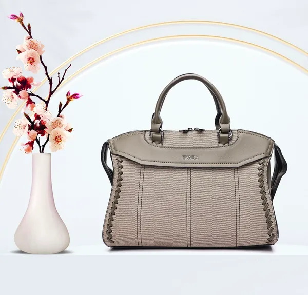 Grey_Textured_Leather_Satchel_Handbag_with_Studded_Detail