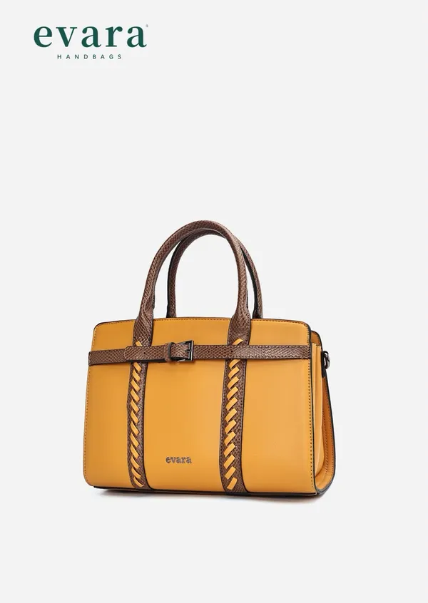 Mustard_Yellow_Leather_Structured_Handbag_with_Braided_Detailing