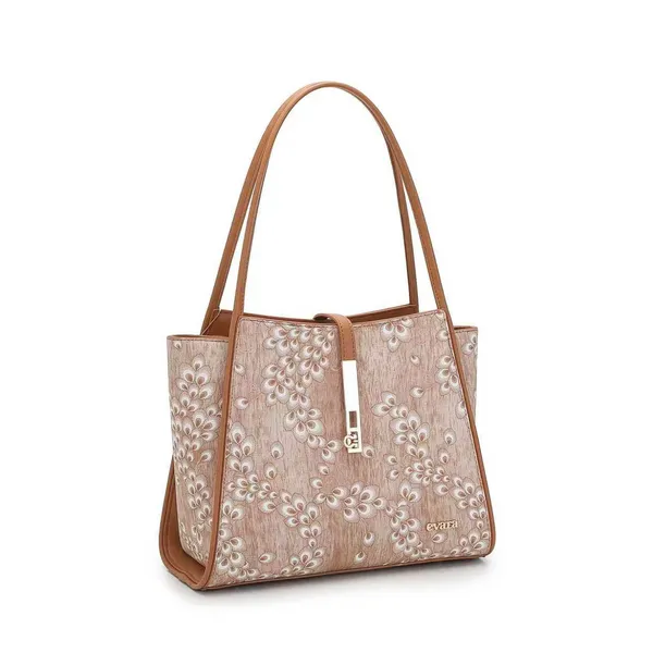 Beige_Floral_Print_Structured_Tote_Bag_for_Women