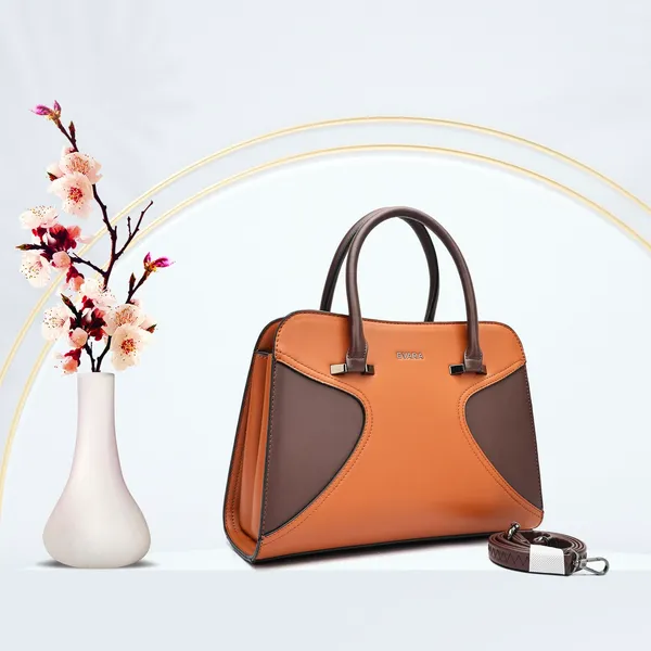 Evara_Orange_Brown_Color_Block_Structured_Handbag_for_Women