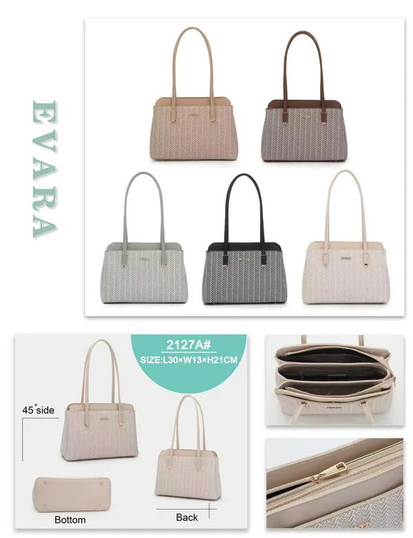 Grey_Textured_Woven_Pattern_Shoulder_Handbag_for_Women
