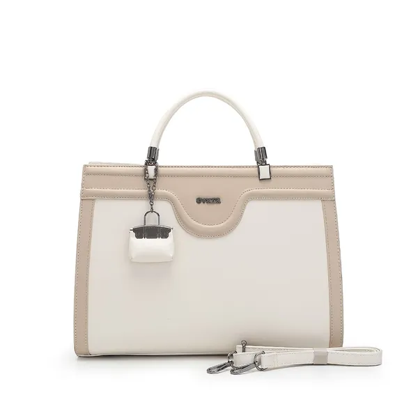 Beige_White_Structured_Satchel_Handbag_with_Detachable_Strap