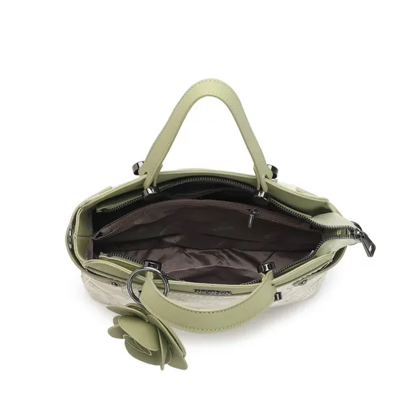 Green_Floral_Embossed_Satchel_Handbag_with_Rose_Detail_for_Women