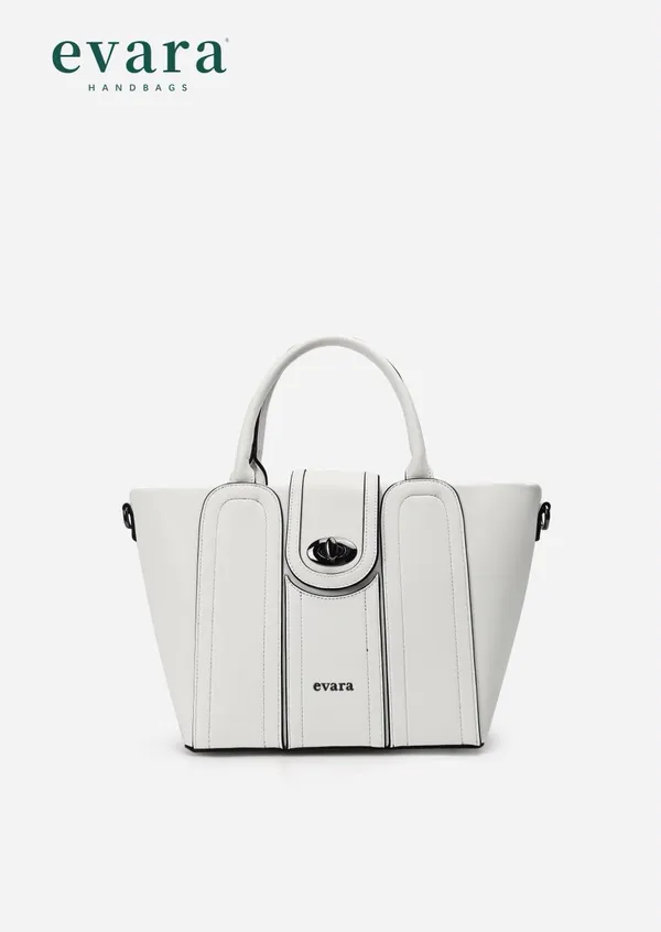 Evara_White_Structured_Handbag_with_Turn_Lock_Closure