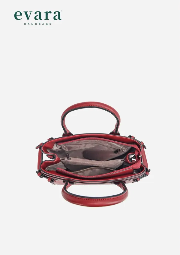 Burgundy_Leather_Structured_Satchel_Handbag_with_Detachable_Strap